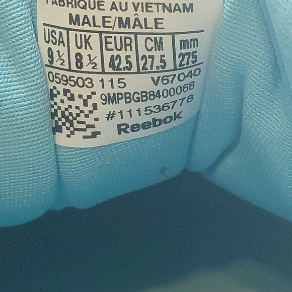 Reebok Ventilator DG Pop Maroon / Blue / White V67040 Men's 9.5 2015 - Picture 6 of 7